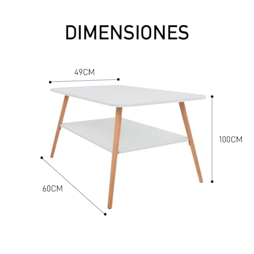 Encuentra reviews de Mesa de centro blanca para comprar online. 21 Imagen adicional