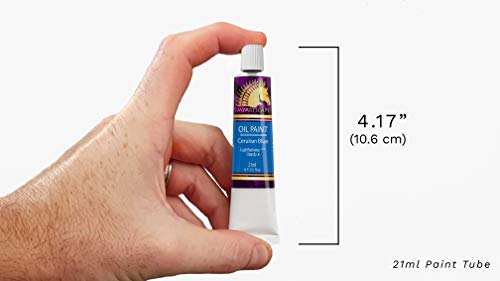 Oil Paint Set - 24 x 21ml Tubes - Artist Quality - Rich Vivid Oil-based Colors - Lightfast - Heavy Body - Great Saturation - Glossy Finish - Professional Painting Supplies by MyArtscape - Thumbnail 2