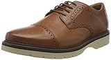 zapatos oxford piel Tecnología Ortholite Clarks Bayhill Cap, Oxford Hombre, Piel Oscura, 43 EU