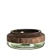Produktbild Leonardo Colletto Glas-Schale, handgefertigte Deko-Vase in Grün, runde Blumen-Vase mit Holz-Aufsatz, Ø 248 mm, 029905