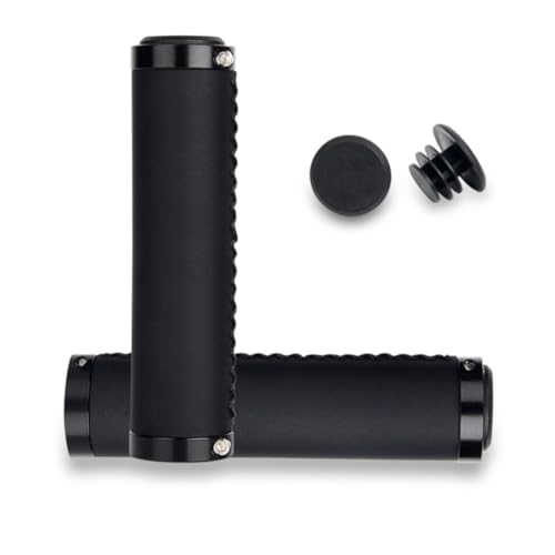 HOUSON Bicycle Grips, PU Leather Bike Handlebar Grips, Non-Slip Bicycle Handlebar Grips, Bicycle Grips, MTB Grips, Bike Hand Grips for Mountain Bike