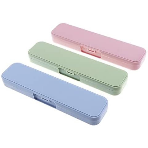 OriGlam 1pcs 20cm / 7.8inch Portable Flatware Box Travel Tableware Storage Case, Travel Utensils Cutlery Case, Fork Spoon Chopsticks Utensils for Camping (Blue) Cover