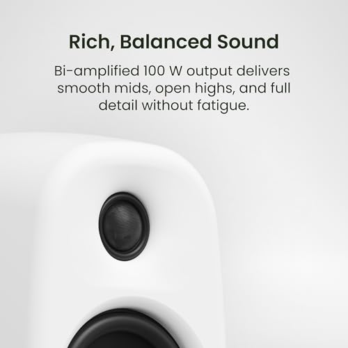 Altavoces activos Kanto UKI 100W con integración de subwoofer inteligente Onyx 6