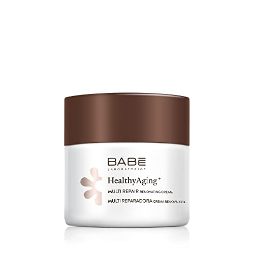Laboratorios Babé - Multi Reparadora | HealthyAging+ | Crema Facial Hidratante De Noche Renovadora 50 ml | Nutritiva | Regeneradora | Aspecto Joven | Colágeno | Piel Sensible| Antiarrugas Cover