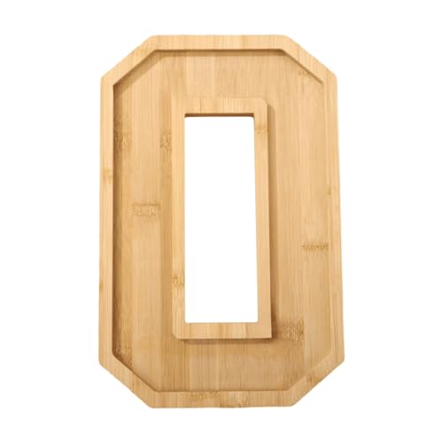 Bandejas para servir comidas - Decoración de mesa de madera reutilizable con números | Tabla de queso y bandeja de presentación | para embutidos, galletas, caramelos, pasteles, postres, Anniversa