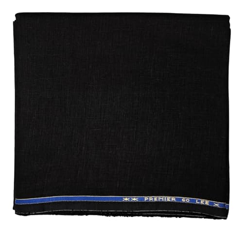 Image of Arvore Bunkaar Men's 60 Lea 100% Pure Original Premium Fine Linen Unstitched Fabric