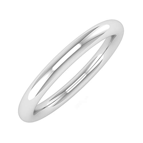 950 Platinum 2.5 mm Plain Wedding Band