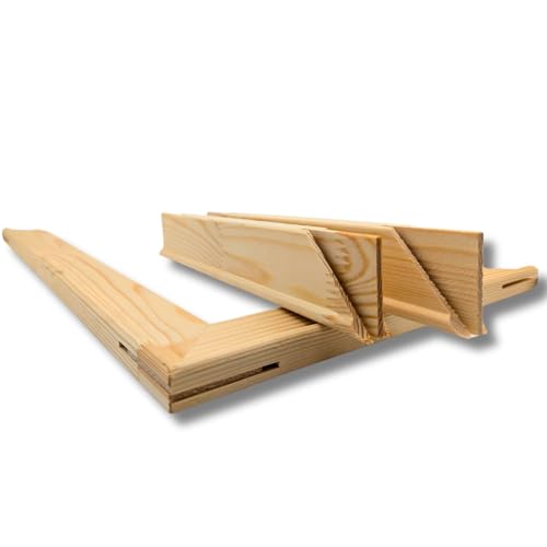 Keilrahmenleisten Set 18x45 Premium | 25cm x 35cm Deutsche Herstellung, Selbstmontage