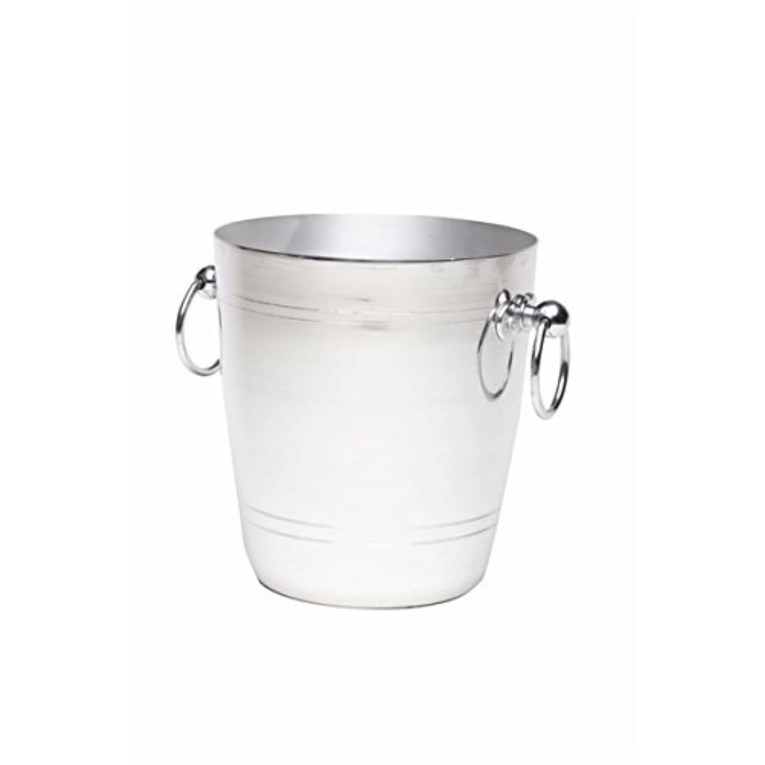 Genware NEV-14N Wine Bucket, Aluminium, 7.1/2" x 8.1/2" Diameter
