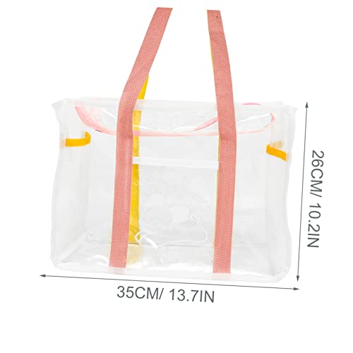 Beach Tote Bag for Women Capacity Tote Bags Zipper Handheld for Summer Travel Reusable Decorative for Shopping and3