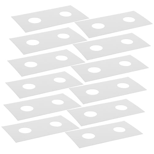 400 Protectores de Monedas de Papel Blanco con Ventana Transparente para Numismática