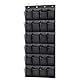 UESDU Schuhaufbewahrung Hängend, 24 Taschen Aufbewahrungstasche für Schuhe Schwarz Schuh Organizer zum Aufhängen Große Mesh-Taschen Organizer über der Tür für Schuhe