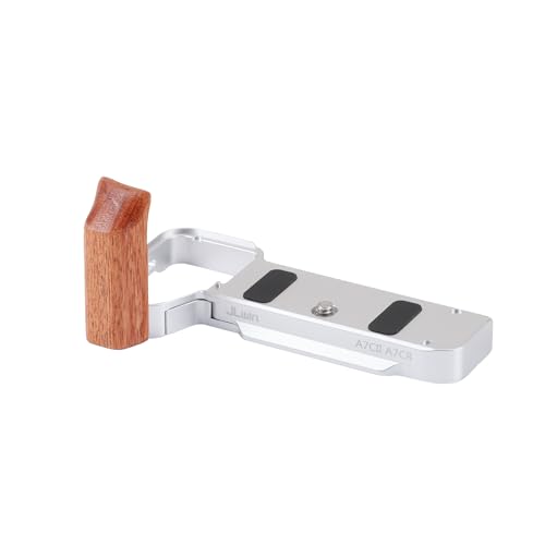 Poignée latérale en bois en forme de L FOTGA pour Sony Alpha A7CII A7CR