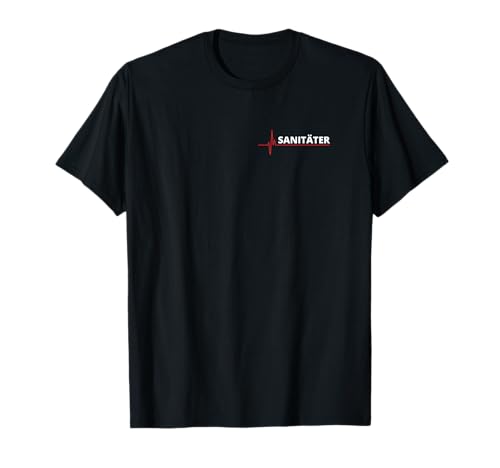 Sanitäter EKG Rücken Herzschlag Herzlinie Cooles Sanitäter T-Shirt Sanitäter EKG Rücken Herzschlag Herzlinie Cooles Sanitäter T-Shirt
