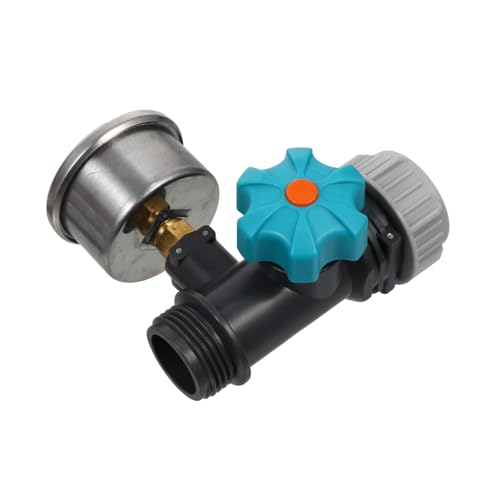 LIFKOME 水圧可能 ガーデン水圧計 漏れ防止圧力ゲージ 園林用散水ホースアダプター