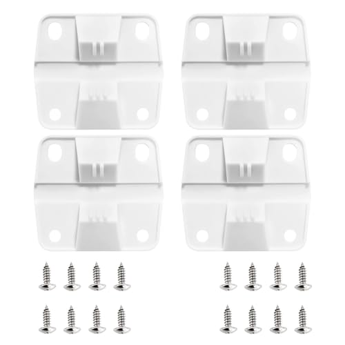 Bisagras de repuesto para refrigerador, con tornillos y bloqueo de espiga resistente fácil de instalar, repuestos Accesorios reparación para