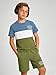 Kxuryueo Boys 2-Piece Summer Set Summer Color Block T-Shirt and Matching Shorts Outfit Set Size 7 8