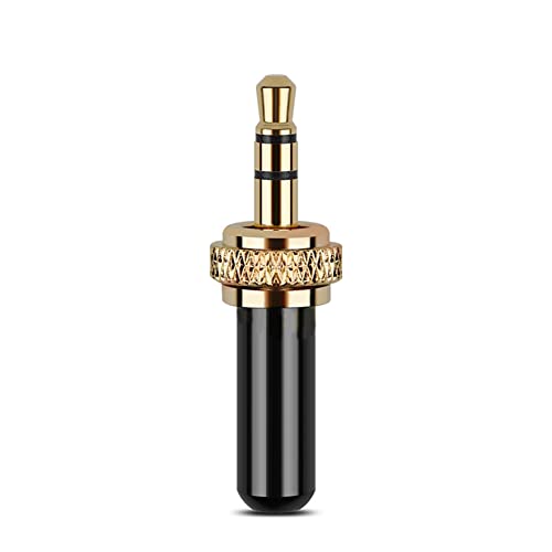 Pack de 5 conectores Jack 3.5mm con rosca interna M6 miniatura 4