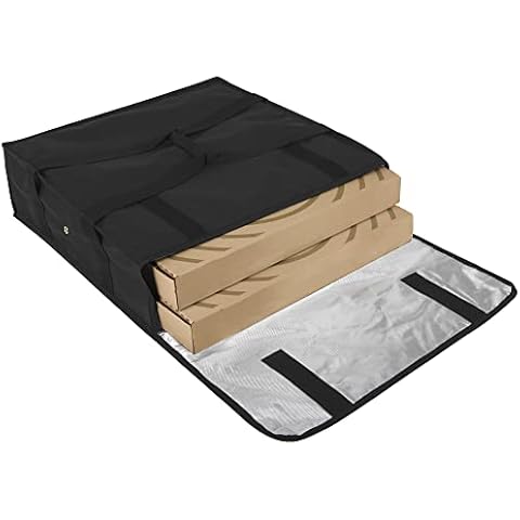 Trail maker Pizza Carrier Insulated Bags Large for Deliveries, Insulated Pizza Carrier Delivery Bag 20x20 Food Bag for Personal and Professional Use (Black) Cover
