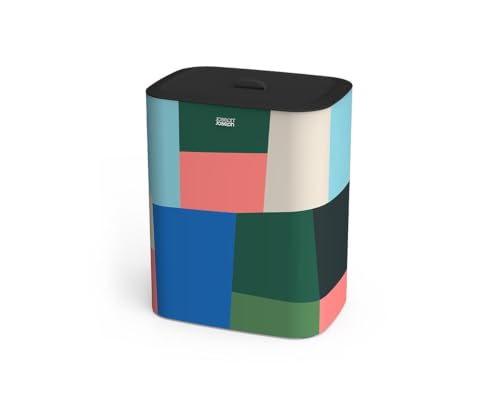 Image of Joseph Joseph Tota 90 liter /23.8 gallon Laundry Hamper Separation Basket with lid, 2 Removable Washing Bags with Handles - Multicolor