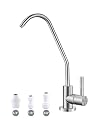 Drinking Water Faucet,Easy to Install Lead-Free Sink RO Faucet,Water Filter Faucet for Kitchen Bar Sink,Brushed Nickel SUS304 Reverse Osmosis Faucet