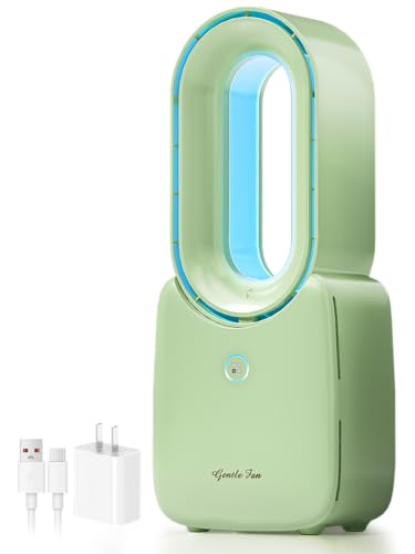 let'me Desk Fan, 11.8 Inch Portable Bladeless Fan Small Personal