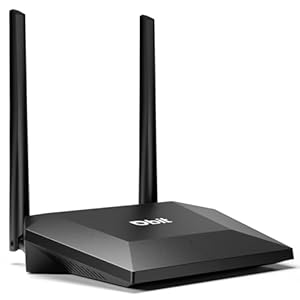 Dbit N300 Easy Setup Wireless Wi-Fi Router Smart Home Internet Router – 2 x High Power Antennas, Supports Access Point, WISP, Up to 300Mbps (T1 Pro)