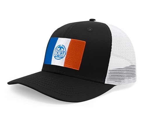 Image of International Tie City Hat for Men and Women, Adjustable Snapback Trucker Baseball Cap with Embroidered Patch