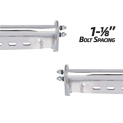 Image of Mud Flaps & Splash Guards, 1 Pair Pack (Chrome, 28.25 inch Straight)