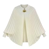 Gycolinz Women's Batwing Knit Open Front Cardigans Sweater Long Sleeve Oversized Cardigan Sweaters (US, Alpha, Medium, Regular, Regular, Beige)