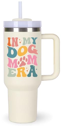 Dog Mom Cup Tumblers Gifts.40oz In My Dog Mom Era Tumbler with Handle.Dog Lover Cups Tumbler Gift.40oz Birthday Christmas Mothers Day Gifts for Dog Lover dog mom. -  momocici, 40CUP-DOG MOM
