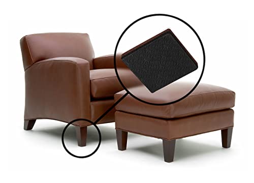 Image of Slipstick GorillaPads Non Slip Furniture Pads /Gripper Feet Floor Protectors (Set of 8) Premium 3 Inch Square Self Adhesive Rubber Stoppers for Furniture Legs, Black, CB155-8