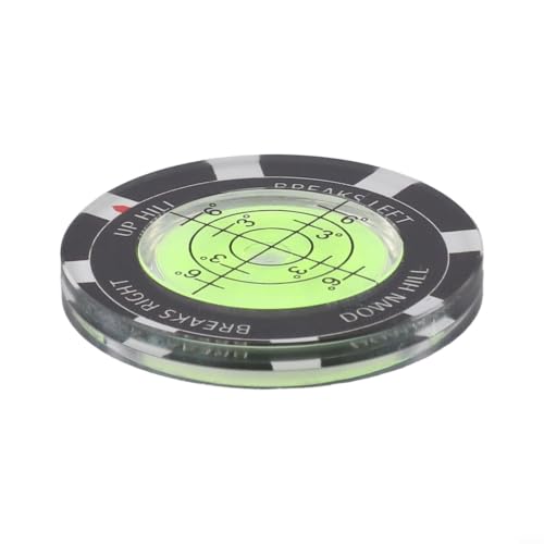 For Premium Golf Green Reader Featuring Bubble Level For Accurate Slope Reading And Ball Marking, Portable Alloy Training Aid For Players, Blue (Green)