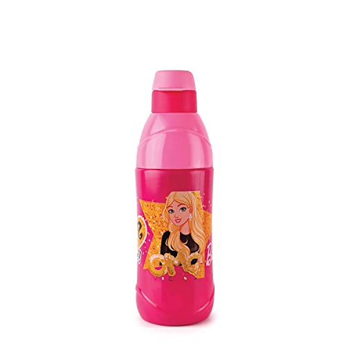 Image of Cello Puro Steel-X Kids Zee 600 | Water Bottle with Inner Steel and Outer Plastic | Insulated Water Bottle | 540 ml, Barbie Design, Pink