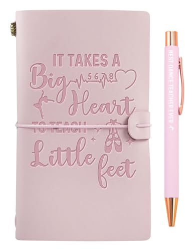 InnoBeta Dance Teacher Gifts, Journal Notebook with Pen and Pen clip 7.87 x 4.7 Cover, 4 x 7.5 Pages (Inches), Office Tools for Appreciation, Birthday, Christmas