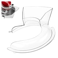 Kitchen Aid Spritzschutz, Mit Einfüllschütte Transparent Küchen Zubehör, Durchmesser 21.3cm Spritzschutz Küche, Geeignet für Mixer, Fleischwolf, Eierschläger