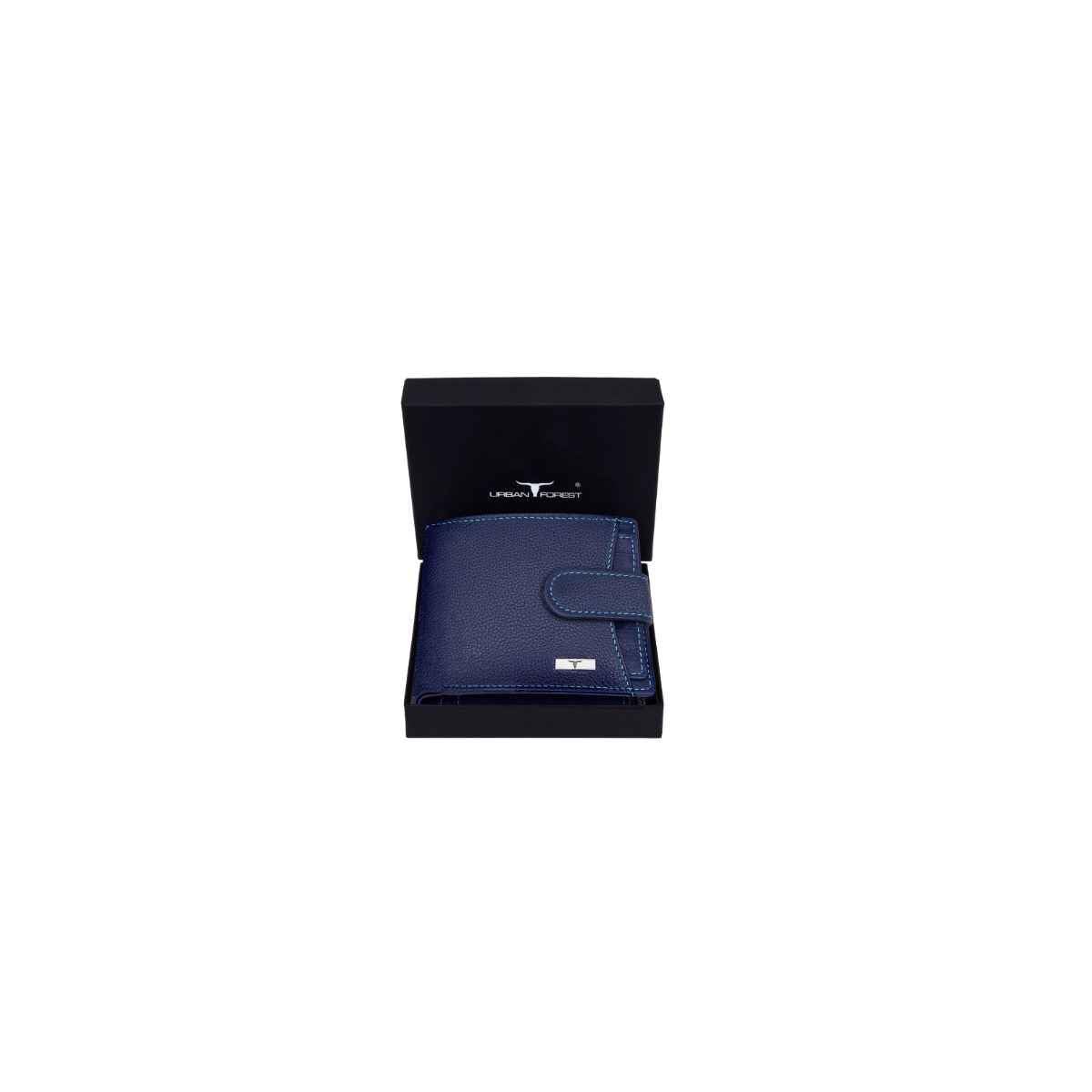 URBAN FOREST Oswald Portafoglio In Pelle Uomo – Nero, RFID, Con Cerniera E 6 Slot Carte, Compatto E Elegante