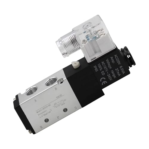 Électrovanne 1/4 5/2 voies commutation rapide pour automatisation pneumatique - 2