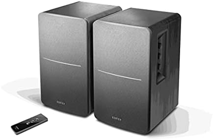 Edifier R1280T Active Bookshelf Speakers - 2.0 Near Field Monitors - Studio Monitor Speaker - Wooden Enclosure - 42 Watts RMS- BLACK