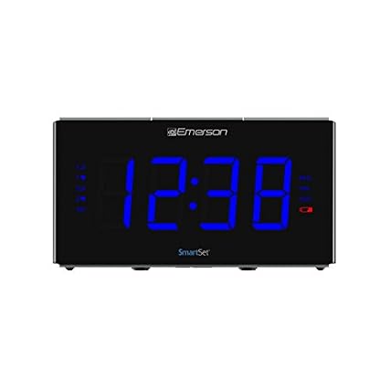 Emerson Smartset Sound Therapy Alarm Clock Radio with White Noise/Nature Sounds 1 . 8 LED Display