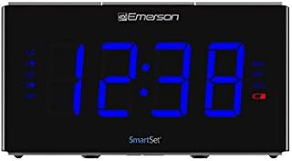 Emerson Smartset Sound Therapy Alarm Clock Radio with White Noise/Nature Sounds 1.8" LED