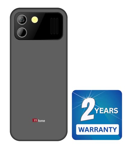 TTfone TT280 – Telefon 4G Dual SIM Single mit Android, 2,8 Zoll Touchscreen, Tastatur, 2 MP Kamera, USB-C – Handy entsperrt, einfach zu bedienen (mit USB-Kabel)