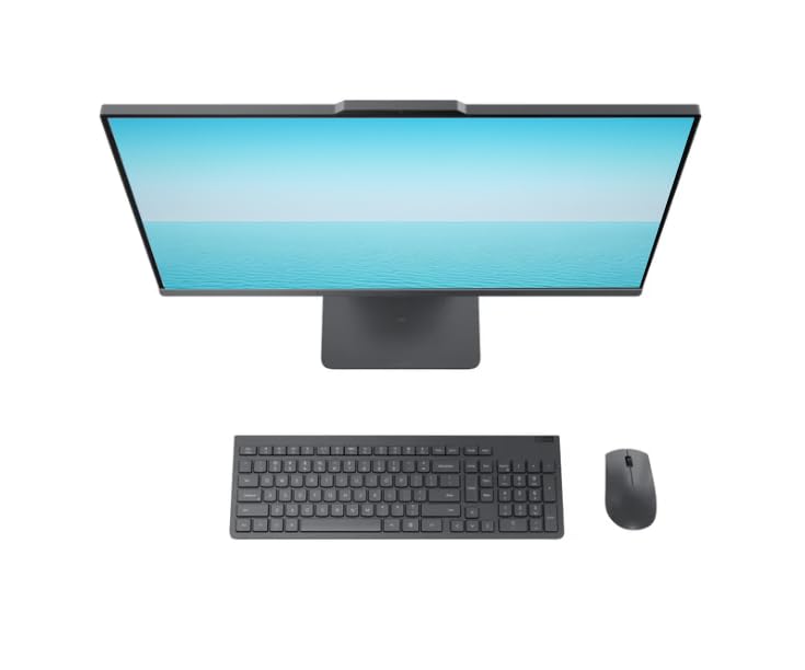 Image of Lenovo IdeaCentre 27 inch FHD Touchscreen All-in-One Desktop Computer, Intel 10-Core i7-13620H Processor, 16GB RAM 1TB Storage (512GB SSD+512GB External), Wireless KB & Mouse, PLUSERA Earphones, Gray