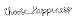 Cape Craftsmen Choose Happiness Cursive 3-D Metal Wall Décor in Black Finish - 30" in Length x 1" Depth x 5" Height
