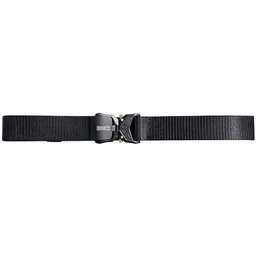 Rocky Mens Patton Black Nylon Cobra Release Tactical Belt
