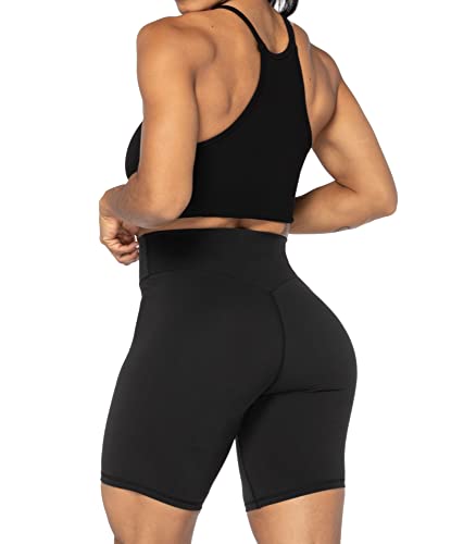 Image of Sunzel No Front Seam High Waist Biker Shorts for Women, Squat Proof Yoga Workout Gym Bike Shorts | 3, 5 Or 8-Inch Inseam, High Waisted, Tummy Control, No Front Seam, Buttery Soft, Compression Fit, Squat Proof