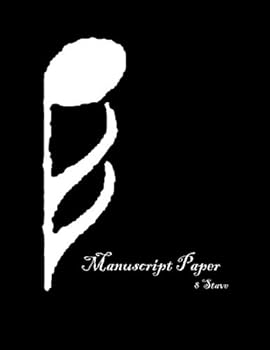 Paperback Manuscript Paper: 8 Stave Book