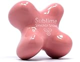Sublime (Rose Pink)(Single) Synergy Stone - Contoured Hot Stone Massage Tool - Relaxing and Therapeutic for Neck, Back, Legs, Feet - Ultra-Smooth for Massage on Skin with Oil or Over Clothes