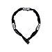 Price comparison product image ABUS CityChain 6800 chain lock - hardened steel bicycle lock - with textile tube and practical reversible key - security level 5