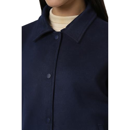 Image of Van Heusen Women's Regular Fit Casual A-line Coat, polyester blend
